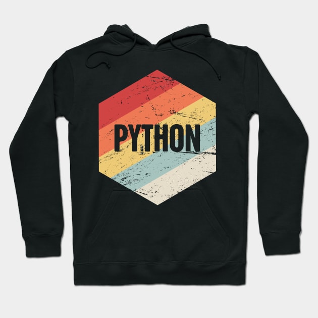 Retro Python Programming Icon Hoodie by MeatMan